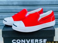 converse jack beam slip on รองเท้าผ้าใบแบบสวมพร้อมกล่อง