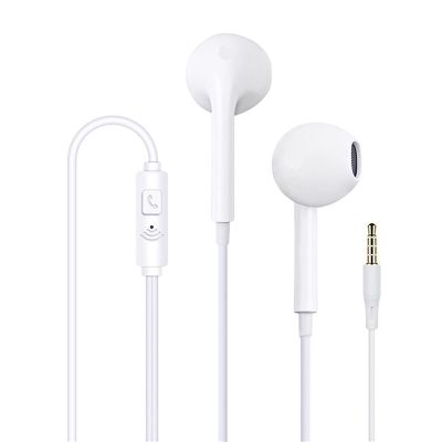 （A LOVABLE）หูฟังสำหรับ iPhone แบบมีสายขนาด3.5มม. 5 6 Xiaomi หูฟังมีไมโครโฟน Huawei หูฟังสเตอริโอหูฟังเครื่องแยกเสียงสเตอริโอ