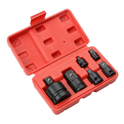 6PCS Impact Reducer &amp; Sleeve Adapter Socket Wrench 1/4 1/2 3/8 3/4 Drive Air Ratchet Breaker Drive Spanner Set