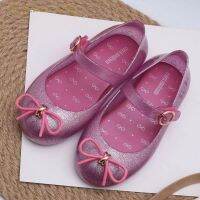 Mini Melissa Girl New Fashion Girl Jelly Sandals Bow Kids Sandals Children Beach Shoes Non-slip Melissa Shoes Girls Shoes