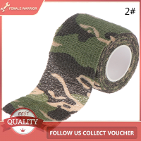 Female Warrior 1PC กลางแจ้ง Camo ปืนล่าสัตว์กันน้ำตั้งแคมป์พราง Stealth DUCT Tape