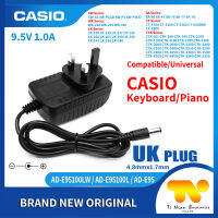 【New arrival】 9.5V 1A AC/DC อะแดปเตอร์ AD-E95100L สำหรับ Casio CTX700 CTS100 CTS200 (RD/BK) CTS300 CTX800 CTX870IN คีย์บอร์ดเปียโนอิเล็กทรอนิกส์แหล่งจ่ายไฟ