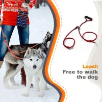Pet Dog Walking Leash 2 Way Pet Walking Leash Training Running Traction Rope Quick Release Nylon Braided Band Pet Supplies