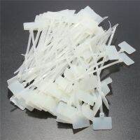 100 pcs/bag 1bag Nylon Self-Locking Label Tie Network Cable Marker Cord Wire Strap Zip