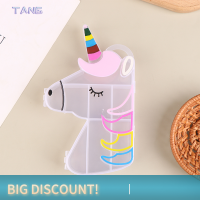 ?【Lowest price】TANG Unicorn shaped CLEAR กล่องเก็บเครื่องประดับพลาสติกพร้อมช่องเครื่องประดับ