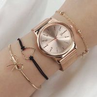 （A Decent035）4PCS Women WatchesWrist Watch Relogio Feminino Clock For Atari