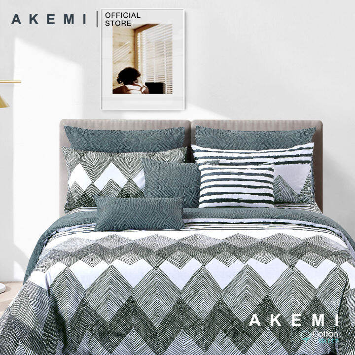 AKEMI Cotton Select Adore 730TC Chervan (Quilt Cover Set) Lazada