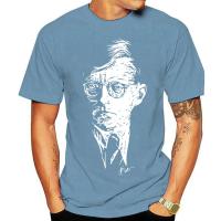 Shostakovich เสื้อยืดวาดในสีขาว Shosty Dmitri แขนลำลองขาสั้นคอกลมแฟชั่นพิมพ์ลาย100% ผ้าฝ้ายฤดูร้อนคอกลมใหม่ขายส่งราคาถูกเสื้อยืดตลก