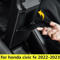 คอนโซลกลางกล่องเก็บของที่ซ่อนไว้สำหรับ Honda Civic 2021 2022 2023คอนโซลกลางออแกไนเซอร์สำหรับ11th Civic FE Si Coupe