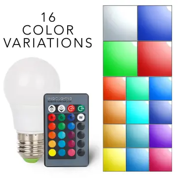 RGB Light bulbs with Remote to change the Color - iLC LED Light