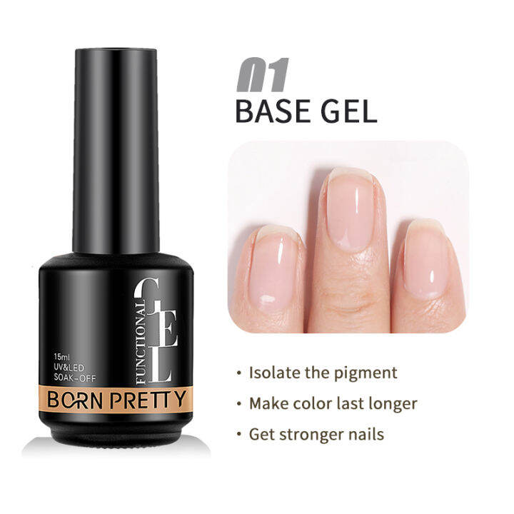 born-pretty-เจลรองพื้น10มล-super-top-coat-manicure-matte-top-coat-led-กึ่งถาวร-soak-off-uv-gel-varnish