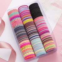 ✷◊✸ 50PCS New Children Cute Colors Hair Ties Soft Elastic Hair Bands Baby Girls Lovely Scrunchies Rubber Bands Kids Hair Accessories