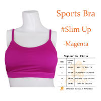 สปอร์ตบรา ใส่โยคะ ออกกำลังกาย วิ่ง ว่ายน้ำ ใส่ได้ทุกกิจกรรม Kinare #Slim Up Magenta