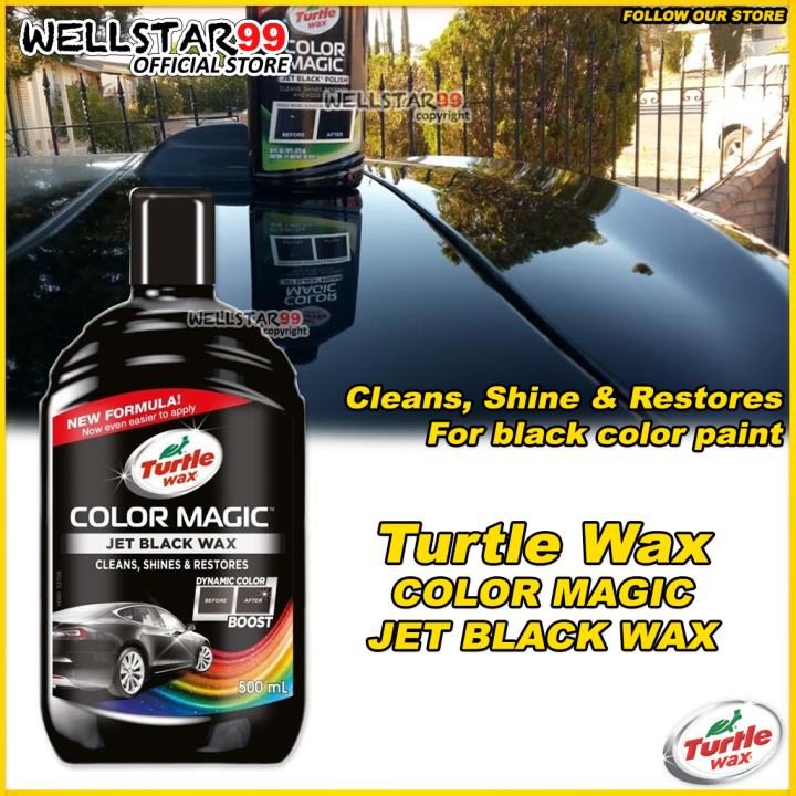 Turtle Wax Color Magic Jet Black Wax 500mL Lazada