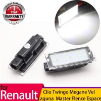 Car LED Number License Plate Lights For Renault Megane 2 Clio Laguna 3 Megane 3 Twingo Master Vel Satis