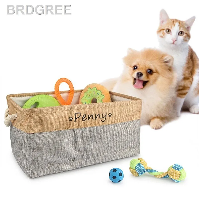 Personalized Dog Toy Basket Free Print Pet Storage Box DIY Custom