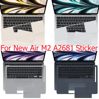 MacBook Air 13.6นิ้ว M2 2022 A2681 M2 Pro 13 A2338 A2337 สำหรับปาล์ม + ทัชแพดส่วนที่เหลือทั้งหมดภายในปกคลุมด้วย Trackpad ป้องกันสติ๊กเกอร์ผิวสำหรับ