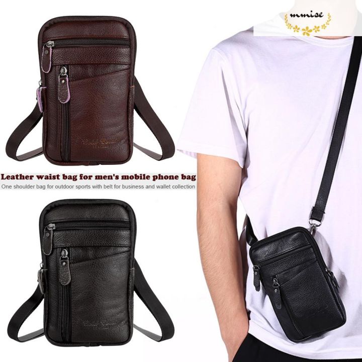 mmise-genuine-leather-men-shoulder-bag-business-casual-messenger-zip-phone-pouch