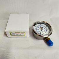 LA-100KG PRESSURE GAUGE 63MM.SIDE TH 1/4 ,RANGE 100KG ,1500PSI เกจวัดแรงดันไฮดรอลิค หน้าปัทม์63มม.เกลียวข้าง2หุล ย่านวัด100kg ภายในหน้าปัทม์มีน้ำมัน คุณภาพสูง