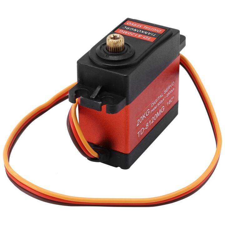 td-8120mg-waterproof-metal-gear-digital-servo-with-20kg-high-torque-180angle-for-rc-remote-control-car-model-vehicle-20kg-servo