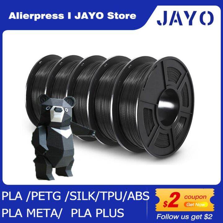JAYO PLA PLA PLUS ABS PETG SILK Filament 1.75MM 5 Rolls / Set Refills