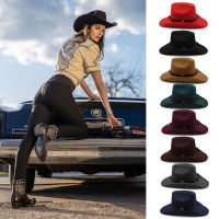 Men Women Western Cowboy Hats Wide Brim Panama Sunhats Fedora Caps Trilby Jazz Sombrero Outdoor Travel Party Size US 7 14 UK L