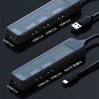 โหมดส่วนตัวฮับ USB3.0HUB ด็อกต่อขยายที่แยกสายไฟเครื่องอ่านบัตร TF SD/หนึ่งไดรฟ์สี่ประเภท C ด็อกต่อขยาย Baoyijinchukou