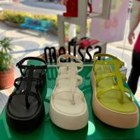 HOT”2023ใหม่ Melissa รองเท้าแตะสไตล์เดียวกันแพลตฟอร์มแพลตฟอร์มรองเท้าโรมันรองเท้าแตะเปิดนิ้วเท้ารองเท้าชายหาดฤดูร้อน