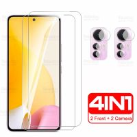 กล้อง4in1กระจกนิรภัย12ไลท์สำหรับ Xiaomi,Xiaomi Xiaomi Mi 12 Lite Mi12ไลท์5G ฟิล์มป้องกันป้องกันหน้าจอโทรศัพท์