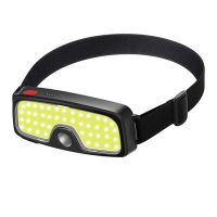 Camping Cob Head Light Lamp USB Rechargeable Dual Light Source Cycling Running Headwear Fishing Head Light Lamp