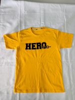 เสื้อยืดคอกลม ภาษาญี่ปุ่น สีเหลือง ( HERO )
