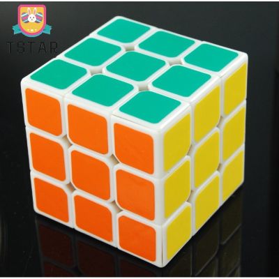 Tstar【จัดส่งที่รวดเร็ว】เกมปริศนามายากลลูกบาศก์ความเร็ว3X3X3การแข่งขันสถิติโลกขอบสีขาว