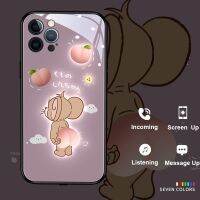 [Small M trend phone case]เคสโทรศัพท์มือถือกระจก Flash Led การ์ตูนเรียกแสง,สำหรับ Iphone Xr Xs Max X 11 12 13 Pro Max 7 8 Plus ฝาครอบเรืองแสง Se2020