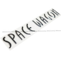 โลโก้ SPACE WAGON ตัวอักษรแยก หรูหรา ขนาด 3.8 x 24 cm. ติดท้าย Mitsubishi SPACE WAGON