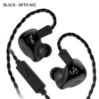 NEW high quality KZ ZS4 Earphones 1BA+1DD Hybrid Technology HIFI Stereo Earbuds Headset In Ear Monitor Sport Noise Cancelling Gaming Headphones และอุปกรณ์เสริมอื่นๆ