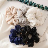 【Ready Stock】 ✇ C18 【Ready Stock】Elegant Star Scrunchie Hairband Ponytail Las Women Getah Rambut Perempuan Bintang 星星发圈大肠圈