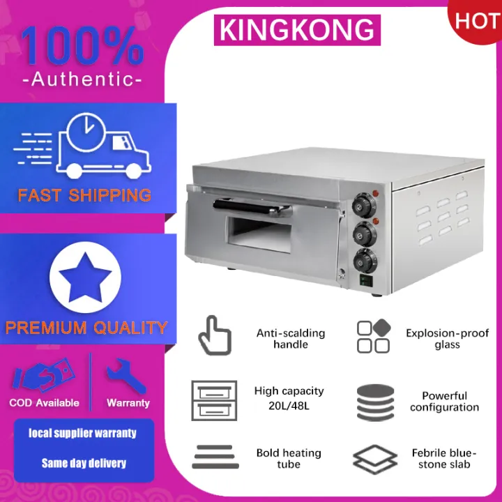 KINGKONG single and double layer pizza oven One layer and one plate oven for baking cakes and