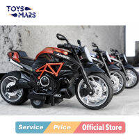 TOYSMARS 1:12รถจักรยานยนต์โลหะผสมด้วยเสียงและแสงดึงกลับของเล่นรถจักรยานยนต์ของขวัญวันเกิด