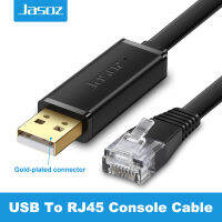 Jasoz USB กับ RJ45คอนโซลเคเบิ้ลอะแดปเตอร์แบบอนุกรมสำหรับซิสโก้เราเตอร์คอมพิวเตอร์ USB RJ45 8P8C แปลง USB คอนโซลเคเบิ้ล