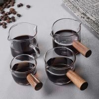 【CW】﹍  50/75/100ML Handle Glass Espresso Measuring Cup Double/Single Mouth Jug Supplies Mug Drinkware