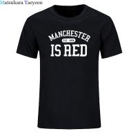 New United Kingdom Red Letter Short Sleeve T Shirt Men 100% Cotton O-Neck Manchester Tee Shirts Print Masculina tee clothing XS-4XL-5XL-6XL