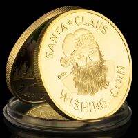 【CW】 Claus Wishing Coin Commemorative Coins for Kids Happy New Year