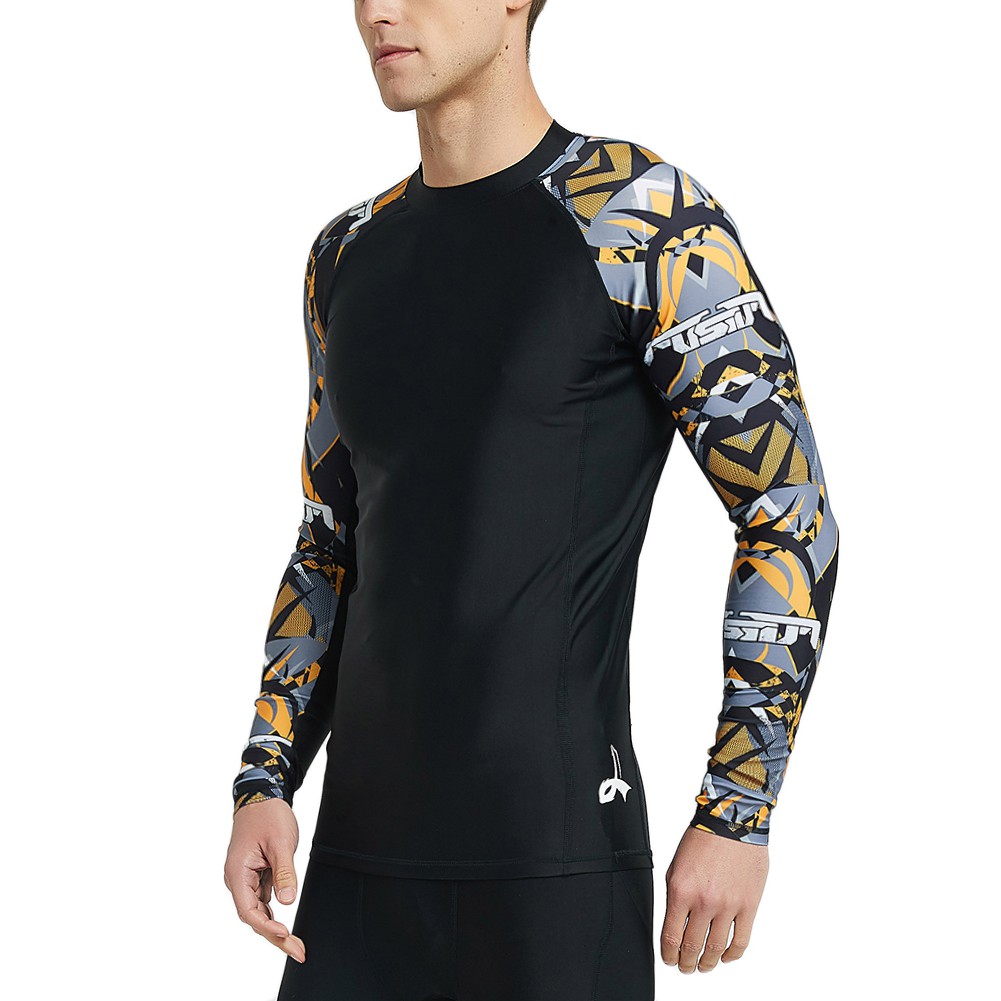 Baselayer Skins Performance Fit Compression Rash Guard-CLY02D LAFROI Men's Long Sleeve UPF 50 