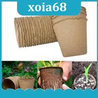 xoia68 Shop Nursery Cup growing Pot Tray Planter Paper Grow Pot Plant Starter Flower Herb Biodegradable Eco-Friendly Garden Tools