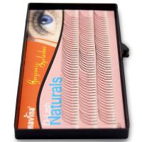 Navina 3D ส่วนต่อขยายขนตายาวสีดำอ่อนนุ่ม MINK Lashes แต่งหน้าขนตาปลอมผิดพลาด 0.07 C Wave Curve