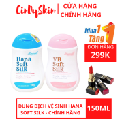 Dung dịch vệ sinh cho nữ và nam Hana Soft & Silk - Thơm Mát, Khô Ráo