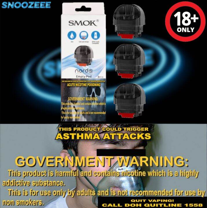 SMOK NORD 5 EMPTY POD CARTS ORIGINAL Lazada PH