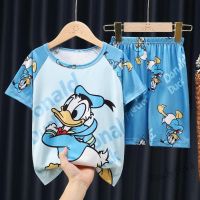 【Ready Stock】 ┅◙☃ C22 New summer style childrens pajamas short sleeve set cartoon print crewneck mens and womens pajamas childrens cartoon pattern pajamas childrens pajamas