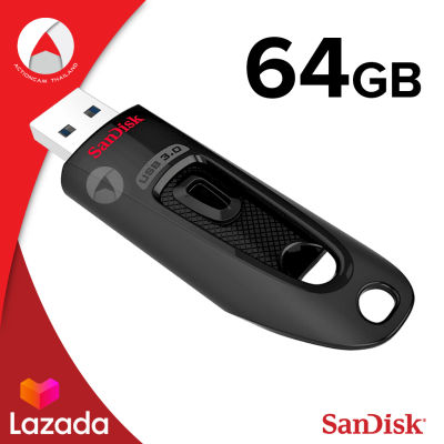 SanDisk Ultra USB 3.0 64GB, USB3.0,อ่าน 130MB/s (SDCZ48_064G_U46) เมมโมรี่ แซนดิส แฟลซไดร์ฟ