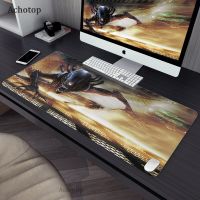 Predator Warrior 90x40CM Large Gaming Keyboard Mouse Pad Computer Gamer Tablet Desk Mousepad with Edge Locking Office Play Mats